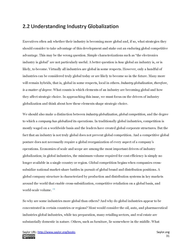 Fundamentals of Global Strategy - Page 31